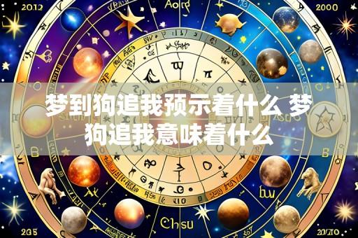梦到狗追我预示着什么 梦狗追我意味着什么