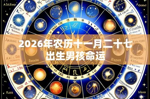 2026年农历十一月二十七出生男孩命运