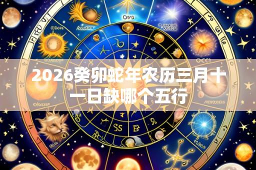 2026癸卯蛇年农历三月十一日缺哪个五行