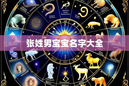 张姓男宝宝名字大全