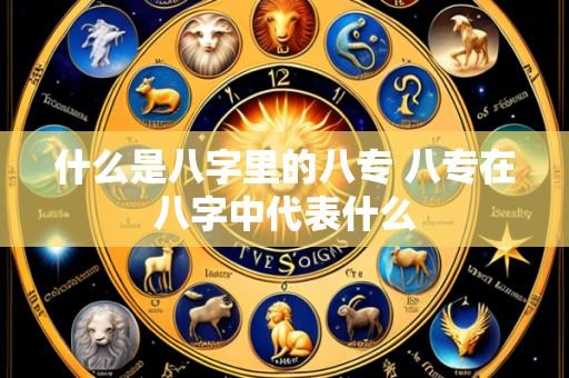 什么是八字里的八专 八专在八字中代表什么