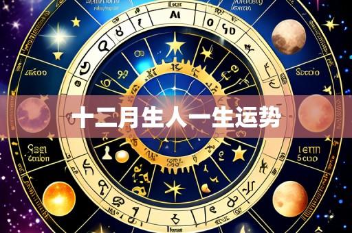 十二月生人一生运势