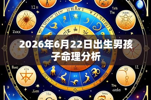 2026年6月22日出生男孩子命理分析