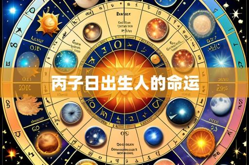 丙子日出生人的命运