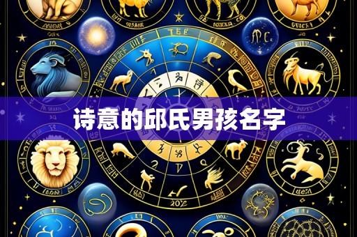 诗意的邱氏男孩名字