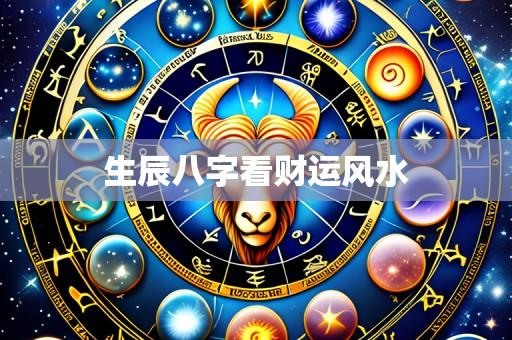 生辰八字看财运风水