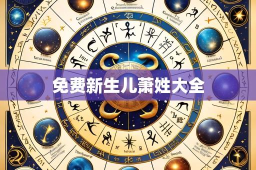 免费新生儿萧姓大全