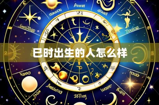 巳时出生的人怎么样