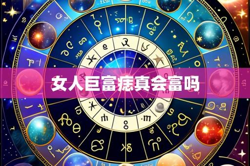 女人巨富痣真会富吗