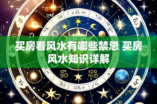 买房看风水有哪些禁忌 买房风水知识详解