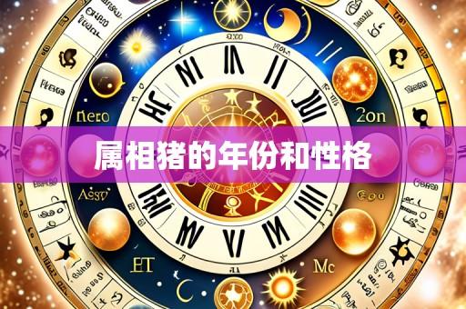 属相猪的年份和性格