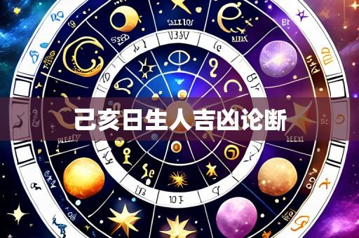 己亥日生人吉凶论断