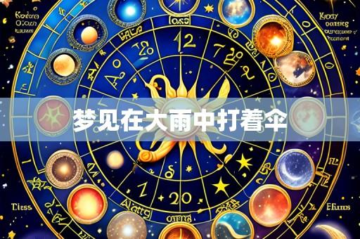 梦见在大雨中打着伞