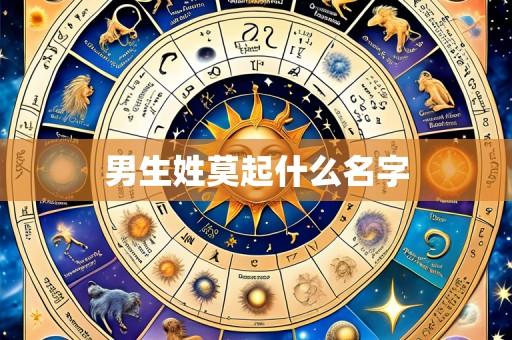 男生姓莫起什么名字