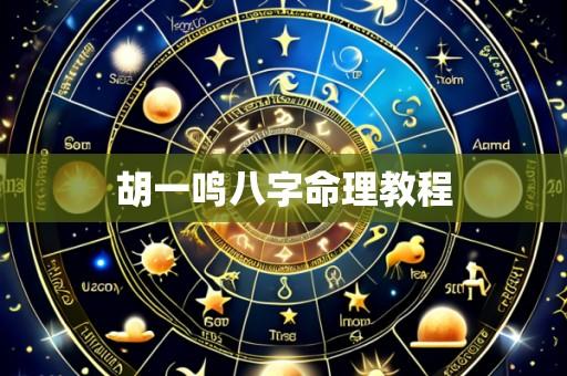 胡一鸣八字命理教程