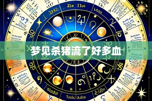 梦见杀猪流了好多血