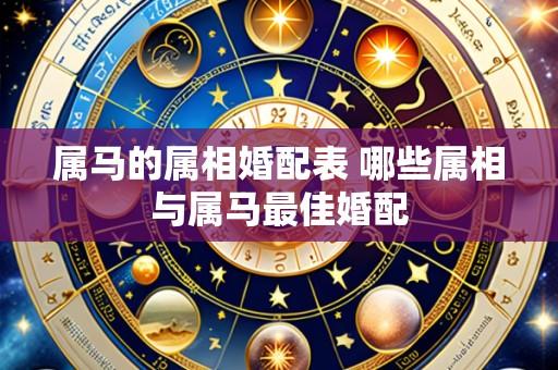 属马的属相婚配表 哪些属相与属马最佳婚配