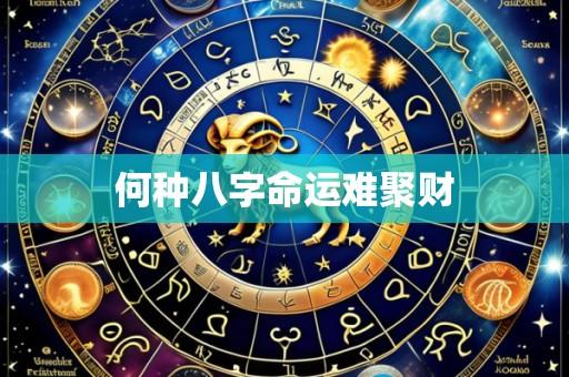 何种八字命运难聚财
