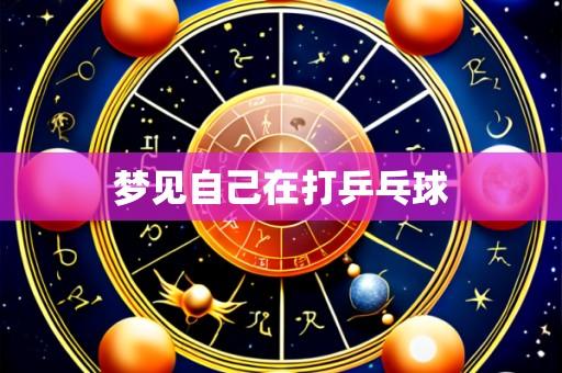 梦见自己在打乒乓球