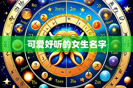 可爱好听的女生名字