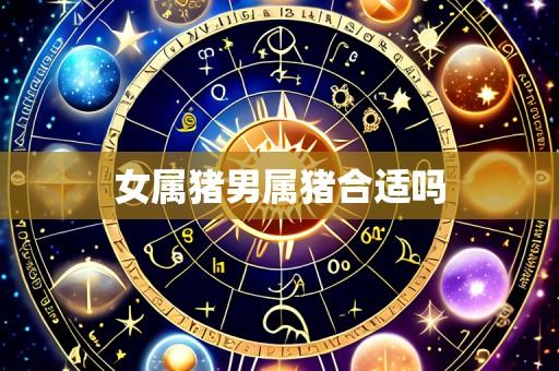 女属猪男属猪合适吗