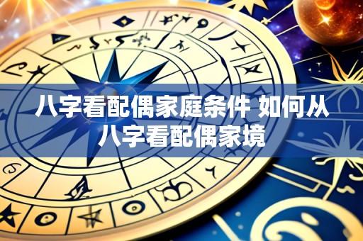 八字看配偶家庭条件 如何从八字看配偶家境