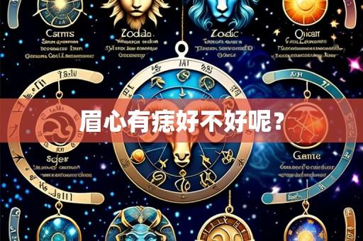 眉心有痣好不好呢?