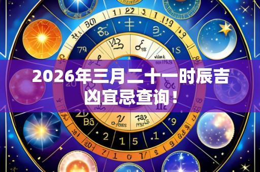 2026年三月二十一时辰吉凶宜忌查询！