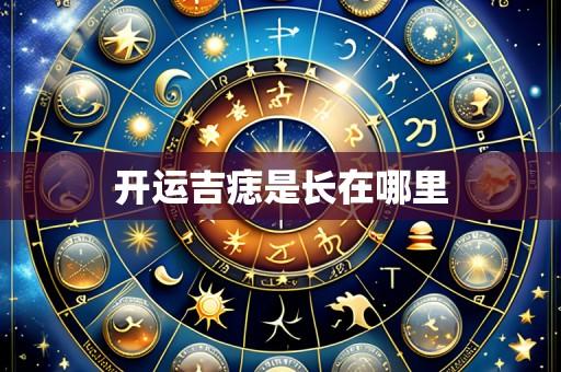 开运吉痣是长在哪里