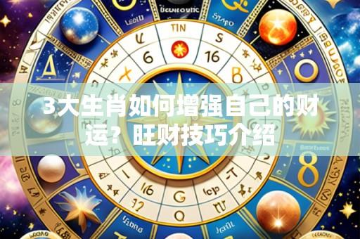 3大生肖如何增强自己的财运?旺财技巧介绍