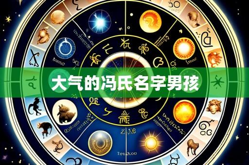 大气的冯氏名字男孩