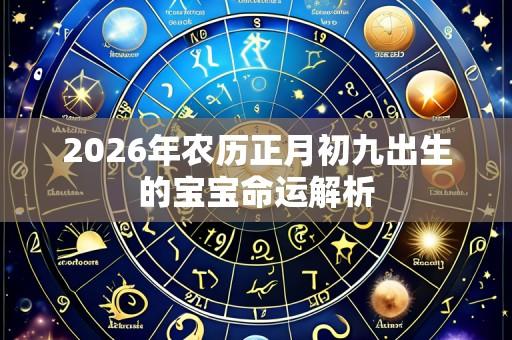 2026年农历正月初九出生的宝宝命运解析