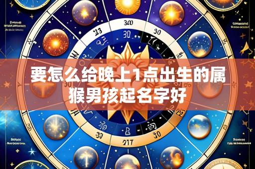 要怎么给晚上1点出生的属猴男孩起名字好
