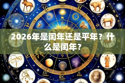 2026年是闰年还是平年?什么是闰年?