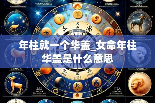 年柱就一个华盖_女命年柱华盖是什么意思