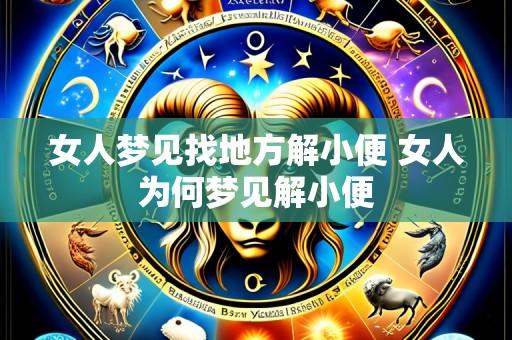 女人梦见找地方解小便 女人为何梦见解小便