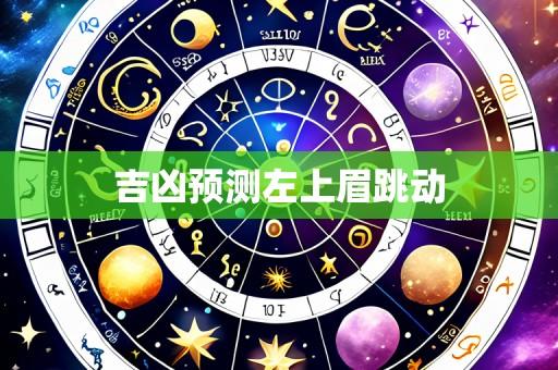 吉凶预测左上眉跳动