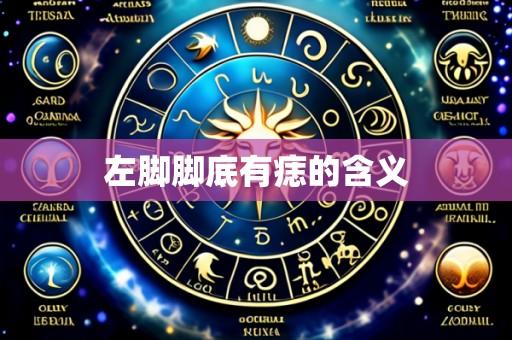左脚脚底有痣的含义