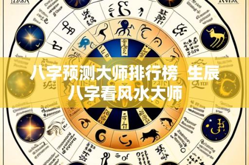 八字预测大师排行榜  生辰八字看风水大师