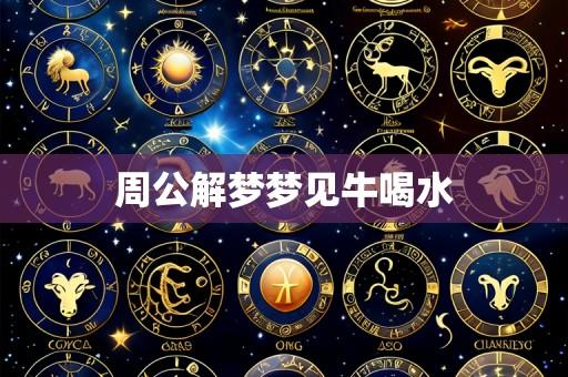 周公解梦梦见牛喝水