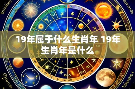 19年属于什么生肖年 19年生肖年是什么