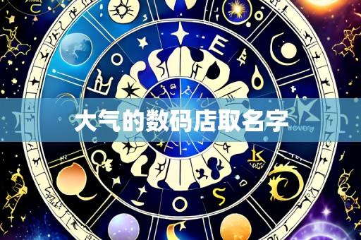 大气的数码店取名字