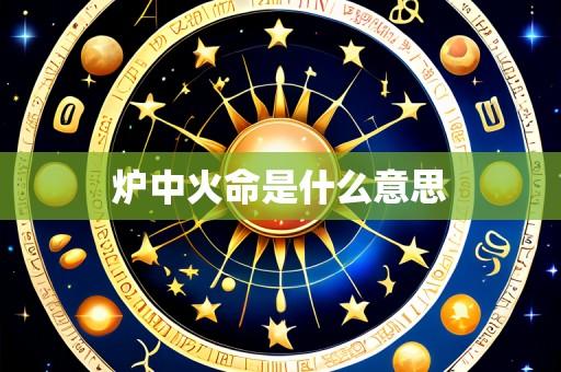 炉中火命是什么意思