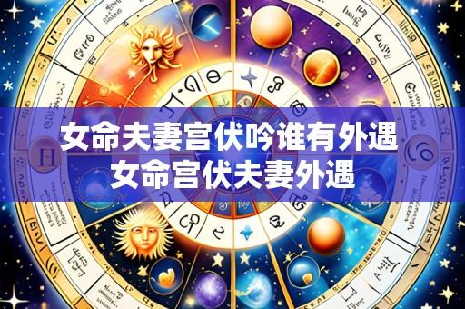 女命夫妻宫伏吟谁有外遇 女命宫伏夫妻外遇