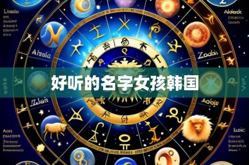 好听的名字女孩韩国