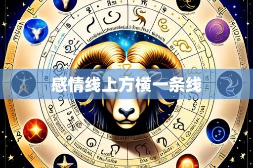 感情线上方横一条线