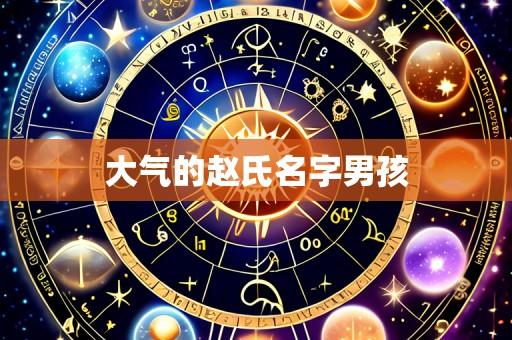 大气的赵氏名字男孩