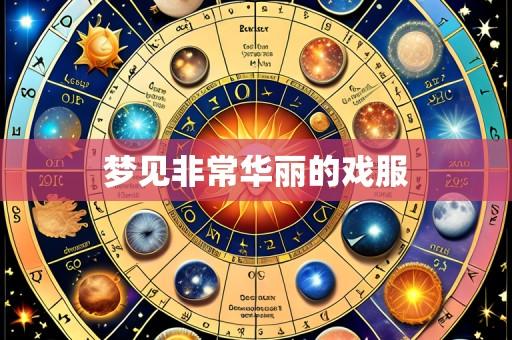 梦见非常华丽的戏服