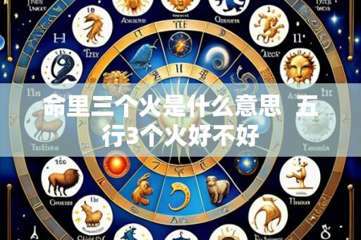 命里三个火是什么意思 五行3个火好不好