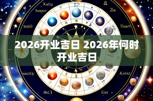 2026开业吉日 2026年何时开业吉日